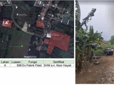 Lahan Tanah Kosong Lokasi Bojong Nangka Gunung Putri Kab Bogor