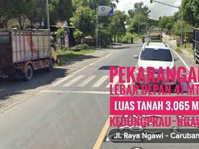 Pekarangan Apik Ld 41 Meter Dpn Pasar Kedungprau Jl Ngawi Crbn