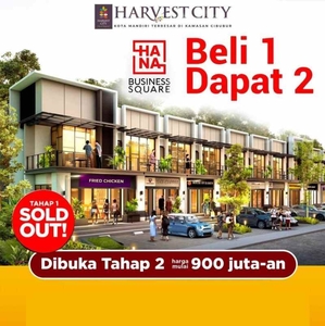Ruko Buy 1 Get 2 Mulai 900 Jutaan Harvest City Cibubur Cileungsi Md951