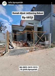 Rumah 1lantai Jatibening Dekat Caman Bekasi