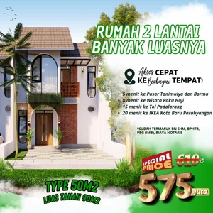 Rumah 2 Lantai Cantik Haji Gofur Cimahi