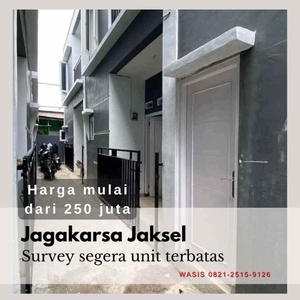 Rumah 2-lantai Jagakarsa Jakarta Selatan Hanya Akses Motor