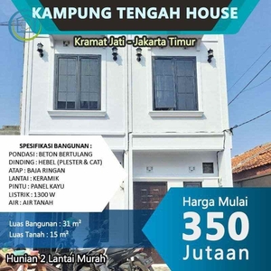Rumah 2 Lantai Murrah Minimalis Dikawasan Kramat Jati Jakarta Timur