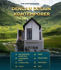 Rumah 2 Lantai Premium Murrah View Pegunungan Dikawasan Wisata Lembang