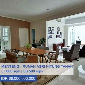 Rumah Asri Hitung Tanah Area Istimewa Jl Taman Sunda Kelapa Menteng