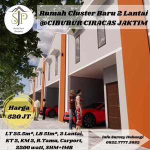 Rumah Baru 2 Lantai Ekslusif Di Cibubur Ciracas Jakarta Timur