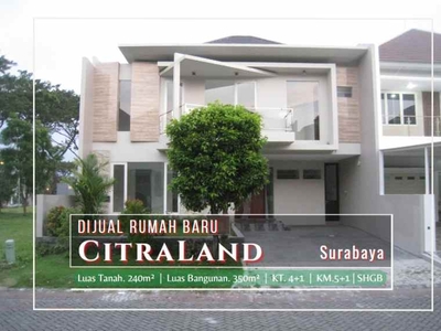 Rumah Baru Modern Minimalis Di Citraland Surabaya