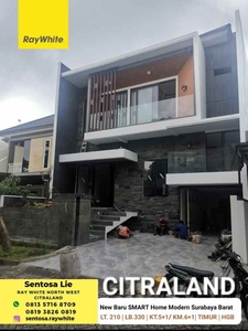 Rumah Baru Woodland Citraland Surabaya Minimalis Modern Smart Home