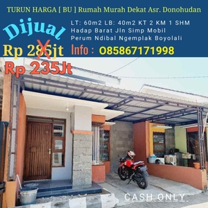 Rumah Cantik Dibalngemplak-bylali Murah Jual Bu