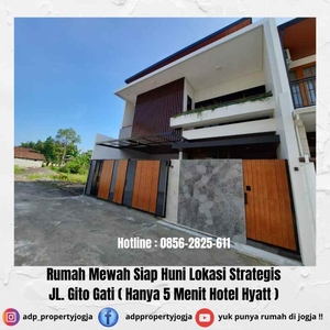 Rumah Di Jogja Area Jl Gito Gati Ngaglik Desain Mewah Dekat Hotel Hyat