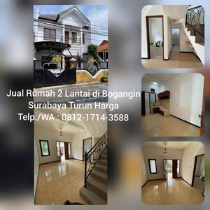 Rumah Dijual Di Bogangin Surabaya 2 Lantai Turun Harga 081217143588