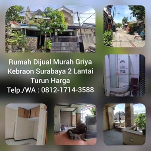 Rumah Dijual Griya Kebraon Surabaya 2 Lantai Murah Turun Harga