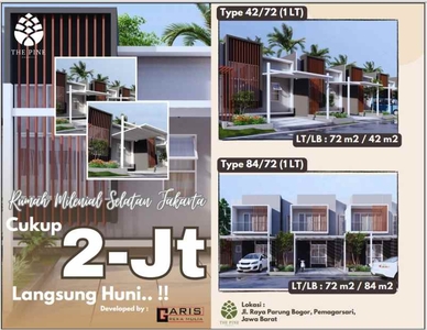 Rumah Dijual Hanya 2 Jt Langsung Akad - The Pine Parung Bogor