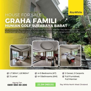 Rumah Graha Famili 3 Lantai Full Furnish Full Marmer Hunian Golf Su