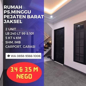 Rumah Jaksel Jakarta Selatan Pejaten Barat 3 Lantai Keren