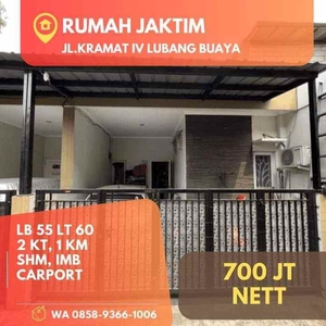 Rumah Jaktim Jakarta Timur Lubang Buaya Dekat Tol Bambu Apus