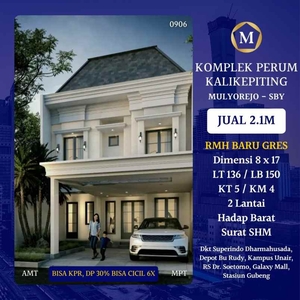 Rumah Kalikepiting Mulyorejo Surabaya Timur Siap Huni Bs Kpr Dp 30 Per