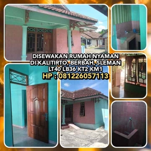 Rumah Kontrakan Harga Murah Lt40 Lb36 Kt2 Km1 Lokasi Sleman