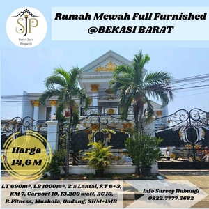 Rumah Mewah Siap Huni Full Furnish Dalam Komplek Perumahan Elite Kota