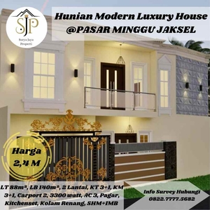 Rumah Modern Luxury House Di Pasar Minggu Jakarta Selatan