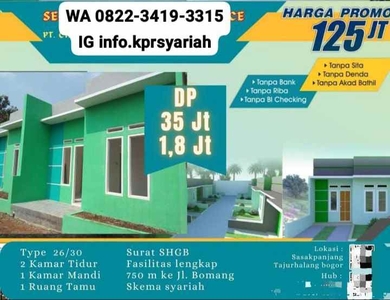 Rumah Murah 100 Jutaan Strategis Dekat Bomang Tajurhalang Bogor
