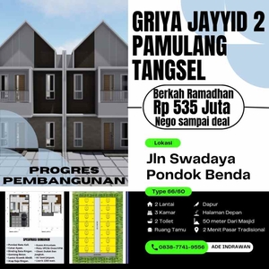 Rumah Murah 10 Menitan Tol Jambe-serpong