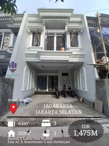 Rumah Murah 2 Lantai Rooftop Di Jagakarsa Jakarta Selatan