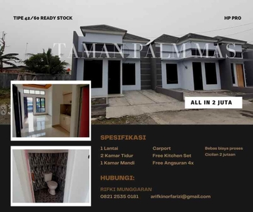 Rumah Murah Karawang Timur Taman Palm Mas