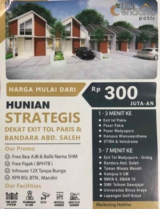 Rumah Murah Malang Hanya 300 Jutaan All In Dekat Exit Tol