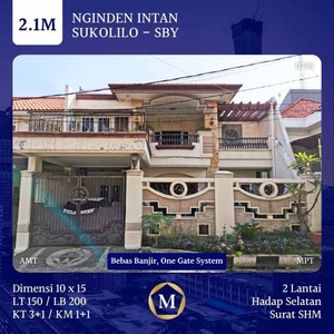 Rumah Nginden Intan Surabaya 21m Shm Bebas Banjir One Gate System