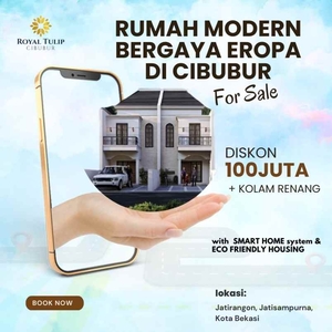 Rumah Premium 2 Lantai Di Timur Jakarta Bonus Kola Renang