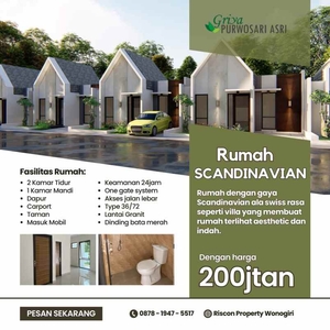 Rumah Scandinavian Rasa Villa Murah