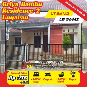 Rumah Siap Huni Harga Super Irit Griya Bambu Residece Tahap 2 Kav 4