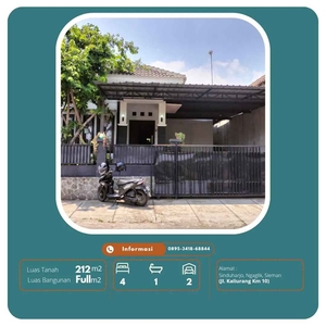 Rumah Strategis Mangku Aspal Bisa Untuk Usaha Dekat Jl Kaliurang Km 10