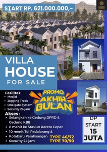 Rumah Villa Kpr Dp 15 Juta All In Dekat Lembang