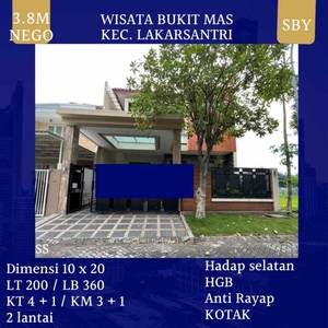 Rumah Wisata Bukit Mas Lakarsantri Surabaya Barat Siap Huni Dekat Pakuwo