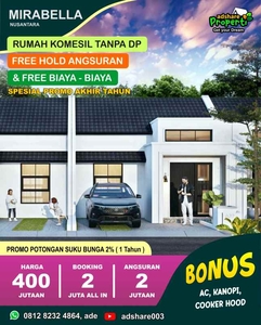 Spesial Promo Akhir Tahun New Modern Home Mirabella Nusantara