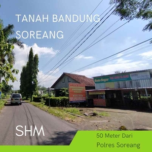 Tanah Bandung Dekat Polres Soreang Cocok Untuk Gudang Shm