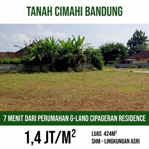 Tanah Cimahi Dekat Dari Perum G-land Cipageran Residence Bandung Shm