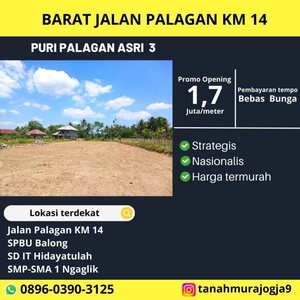 Tanah Dekat Jalan Palagan Km 14 Barat Spbu Balong