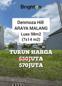 Tanah Dijual Araya Malang Denmoza Hill Dekat Binus