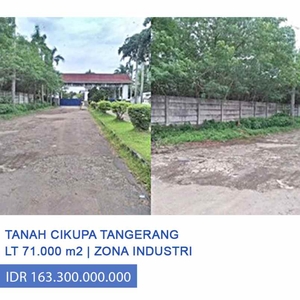 Tanah Dijual Di Cikupa Tangerang Zona Abu Industri Akses Kontainer