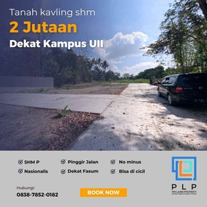 Tanah Kavling 2 Jutaan Area Jalan Kaliurang Km 14