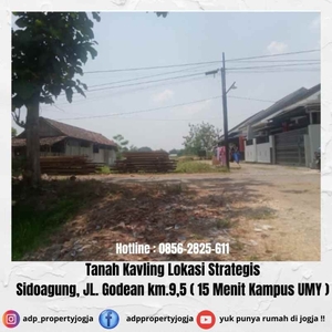 Tanah Kavling Di Sidoagung Jl Godean Km 95 Sleman Lokasi Strategis