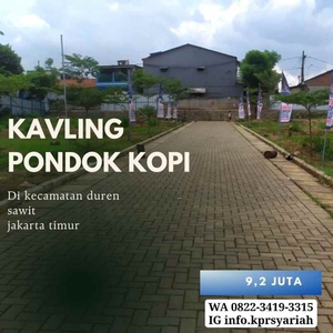 Tanah Kavling Pondok Kopi Duren Sawit Jakarta Timur