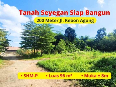 Tanah Margomulyo Seyegan 200 Meter Jl Kebon Agung
