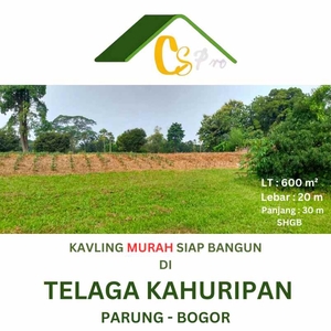 Tanah Siap Bangun Dijual Murah Di Telaga Kahuripan Parung L 20 P 30