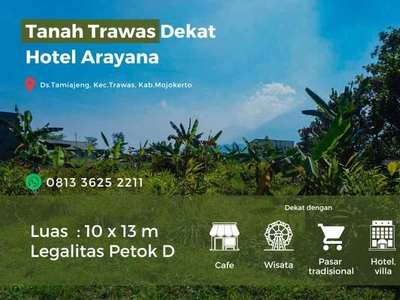 Tanah Trawas Luas 130mview Gunung Penanggungan Dekat Hotel Arayana