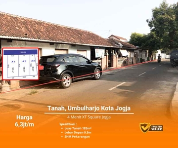 Tepi Jalan Utama Sorosutan Tanah Jogja Kota Shm Bukan Hgb