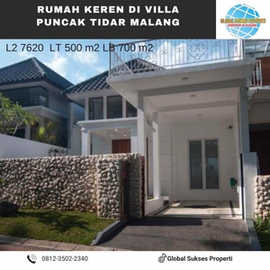 Rumah Luas Konsep Luxury Home Strategis Di Villa Puncak Tidar Malang